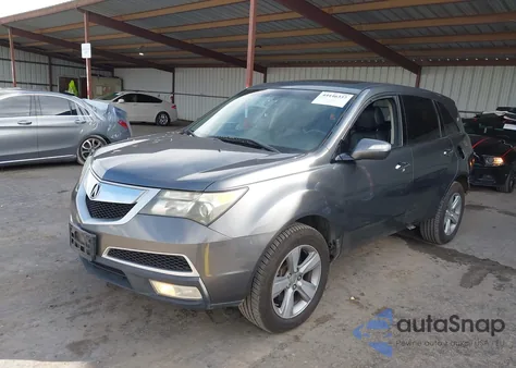 2012 Acura Mdx Technology Package z USA, uszkodzony, nr VIN 2HNYD2H38CH529580